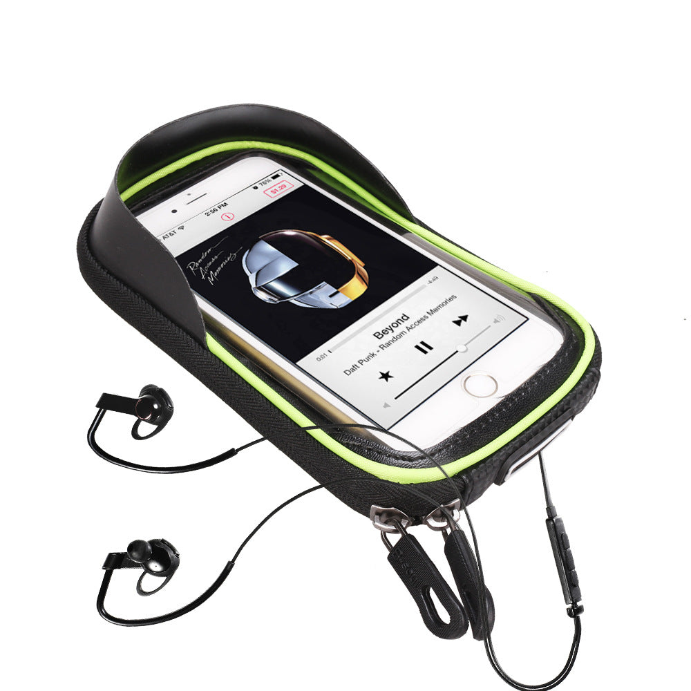 B-SOUL Bicycle Bag Front Beam Bag Waterproof Mountain Bike Saddle Bag Mobile Phone Bag Upper Tube Bag Riding Bag Accessories - Korvel