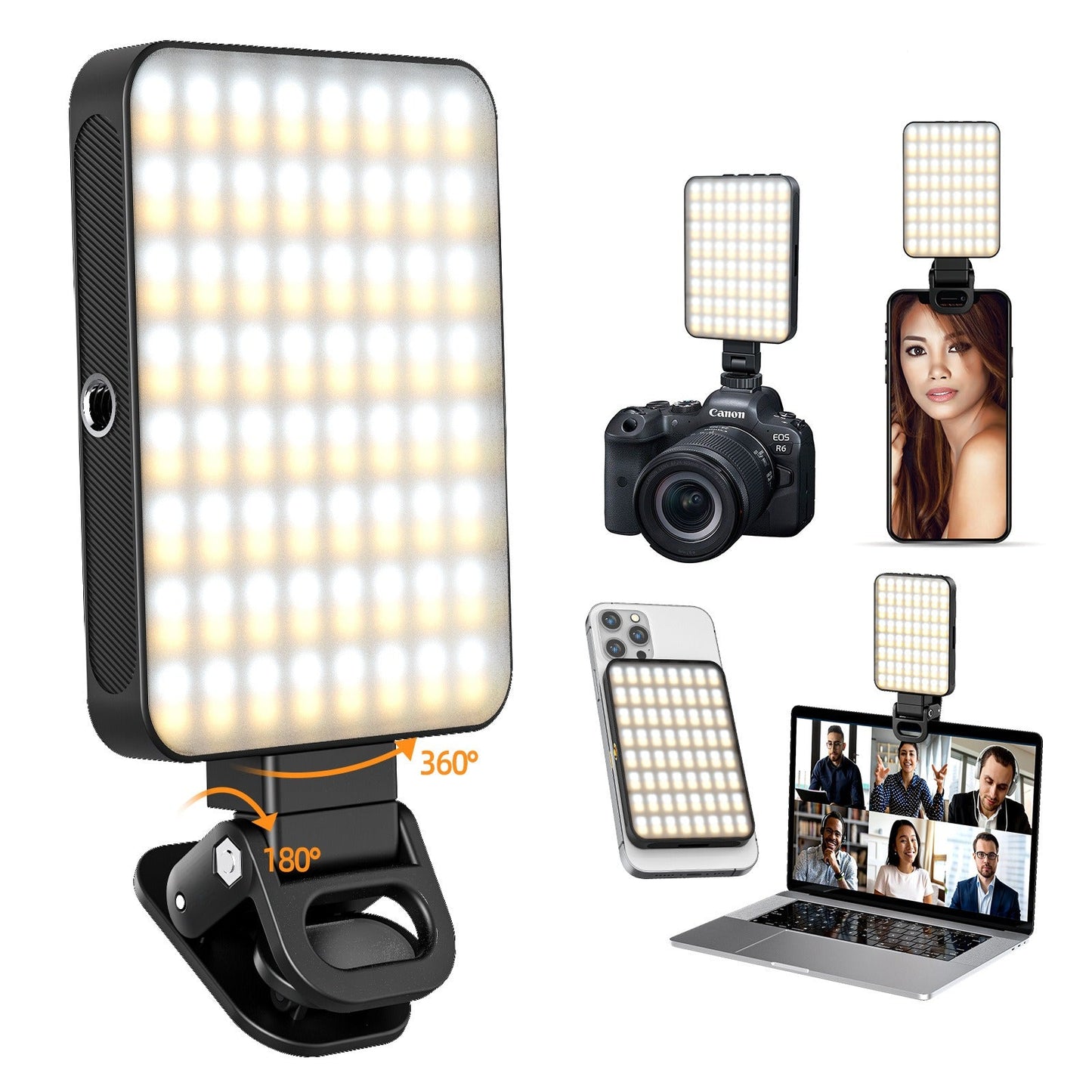 Magnetic fill light LED video conference phone fill light camera photography live broadcast photography pocket light - Korvel