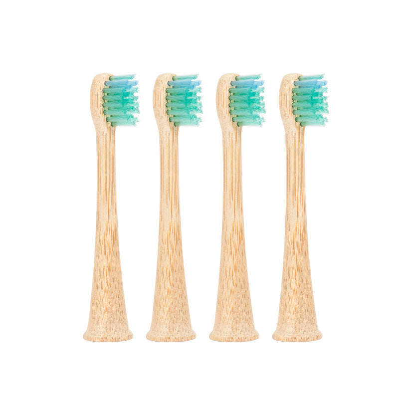 Children's bamboo toothbrush head compatible with Feili Neutral Pu 3/6/9 series toothbrush head - Korvel