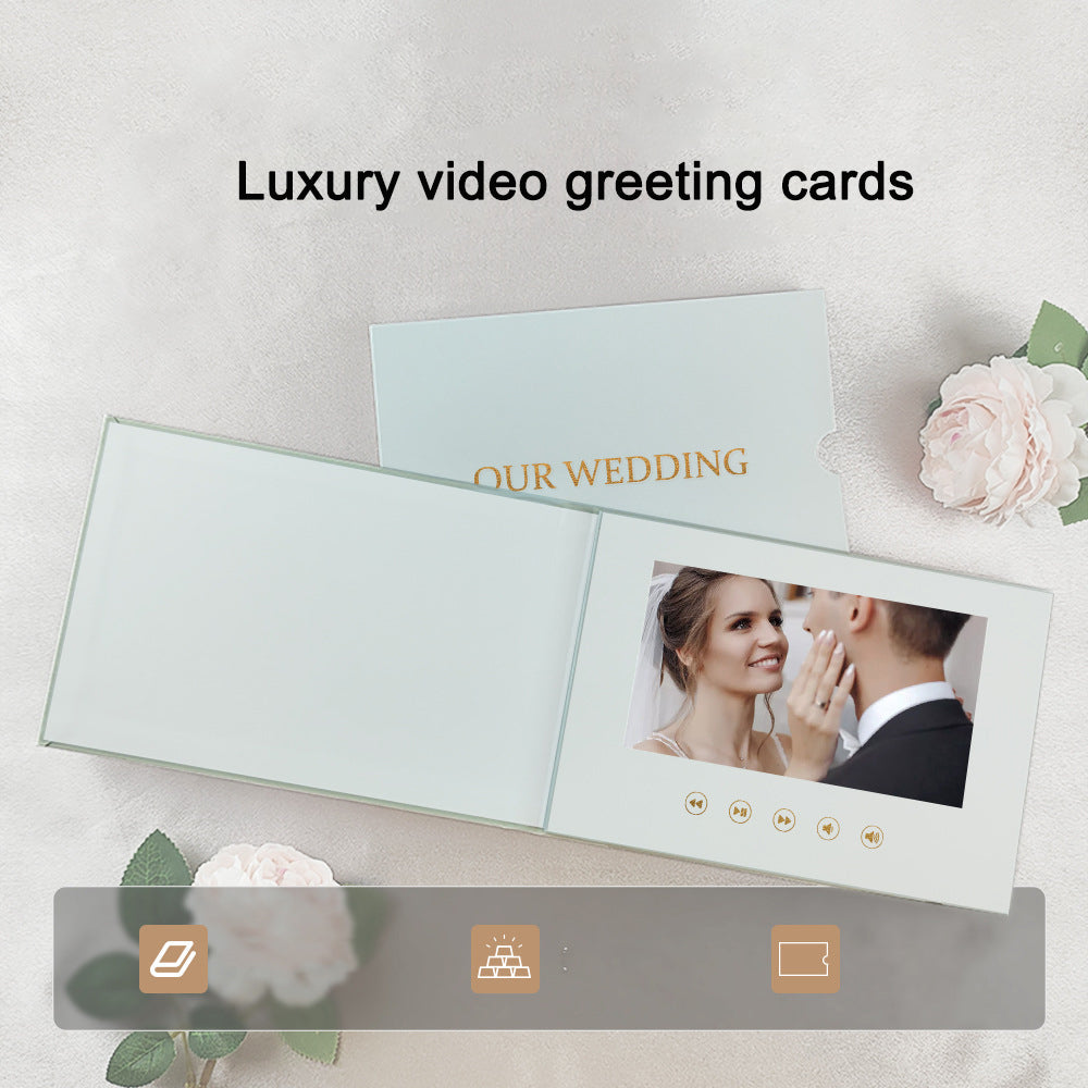Elegant Video Invitation Brochure for Weddings