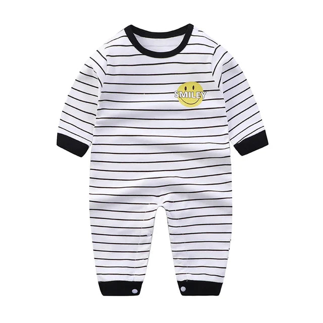 2024 Spring Autumn 0-2 Years Old Baby Romper Baby Jumpsuit Boys Girls Long-sleeved Trousers Newborn Romper Climbing Clothes - Korvel