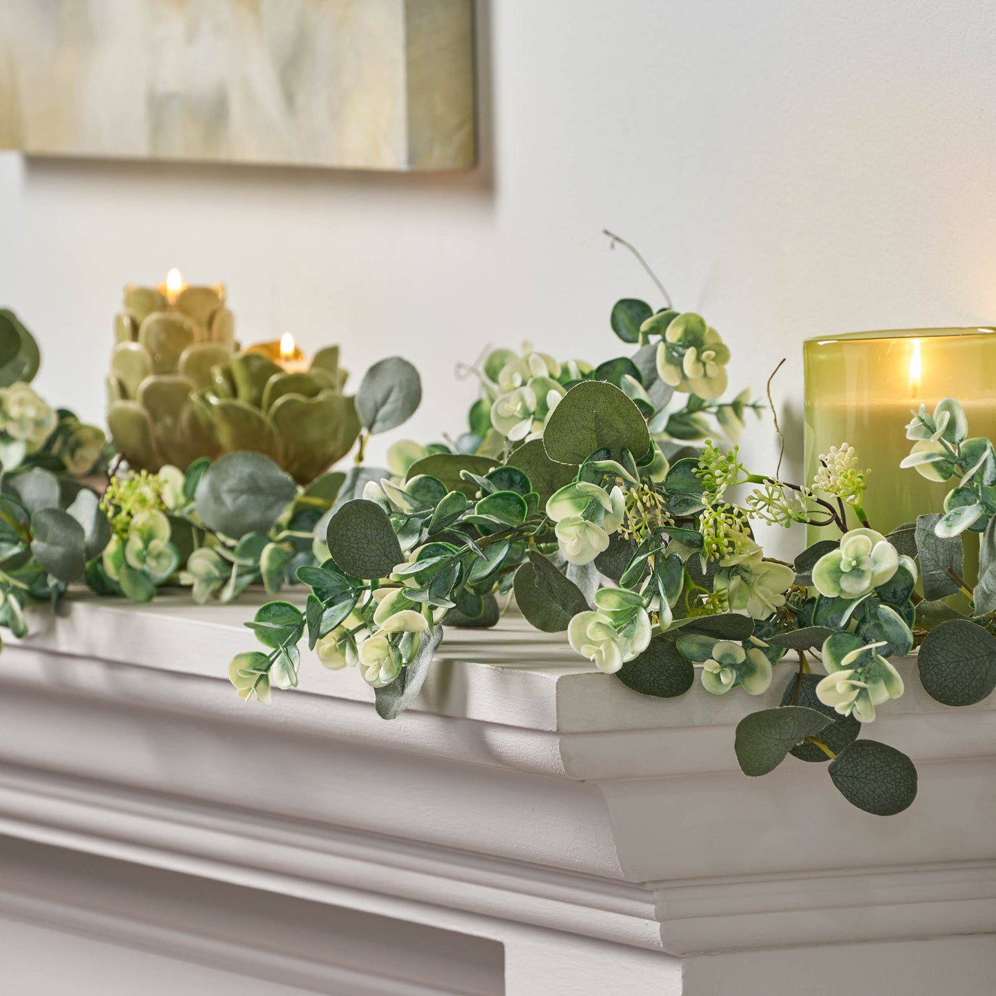 5" Leaves Garland - Elegant Home Decor