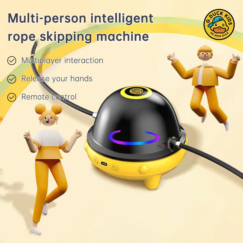 Smart Rope Skipping Machine Smart Jump Rope Machine 10-level Speed Adjustment Led Seven-color Light Wireless Music Function - Korvel