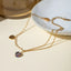 Stainless Steel Synthetic Crystal Heart Anklet Bracelet - Korvel
