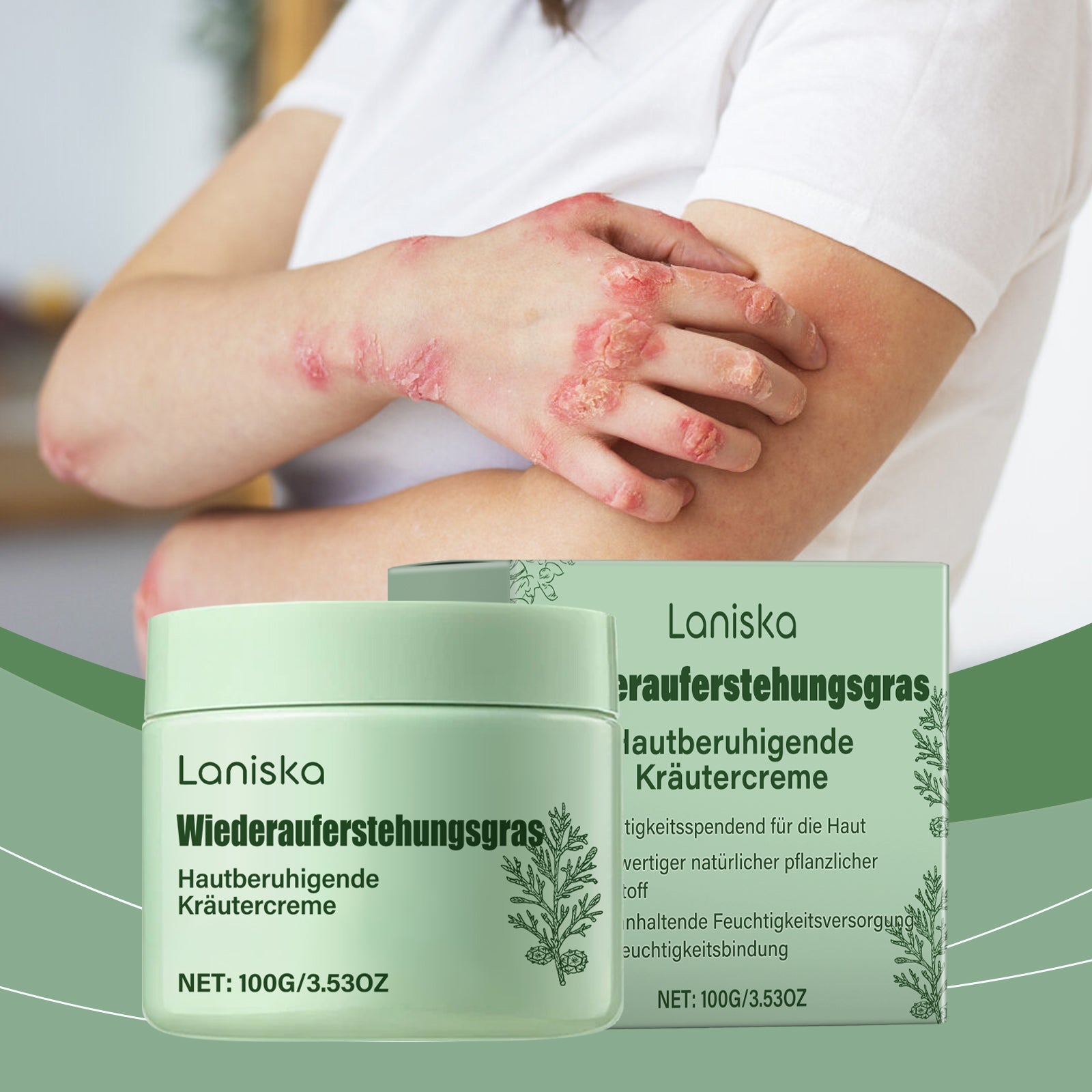 Herbal Skin Soothing Cream That Soothes And Nourishes Uncomfortable Skin With Body Skin Treatment Cream - Korvel