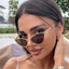 Lunettes de soleil tendance en forme de chat pour femmes - Style vintage de luxe