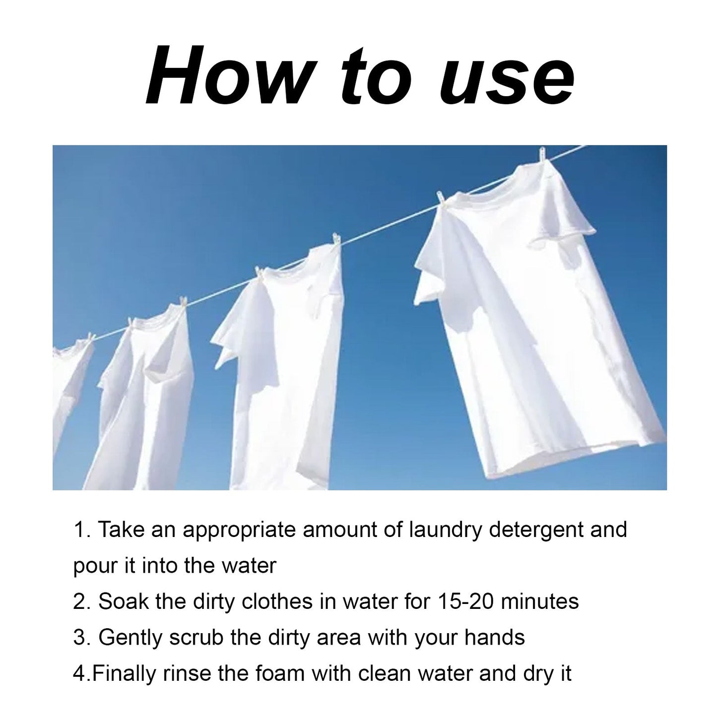 Detergente de lavandería enzimático activo premium para la eliminación de manchas