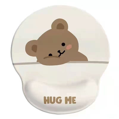 Cute Bear Wrist Mouse Pad for Comfort and Style