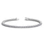 Bracelet de tennis en diamant cultivé en laboratoire en or blanc 14k