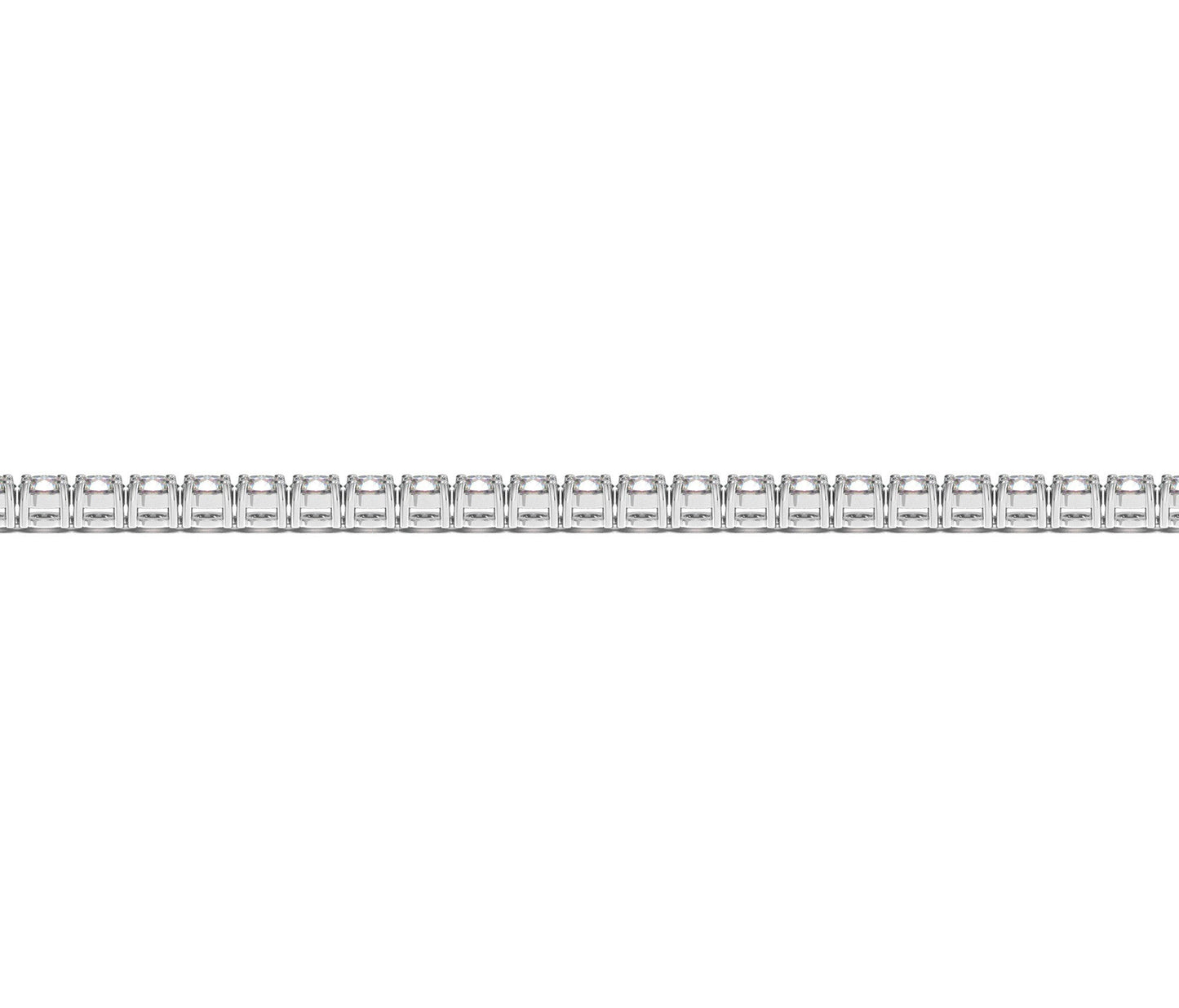 Bracelet de tennis en diamant cultivé en laboratoire en or blanc 14k