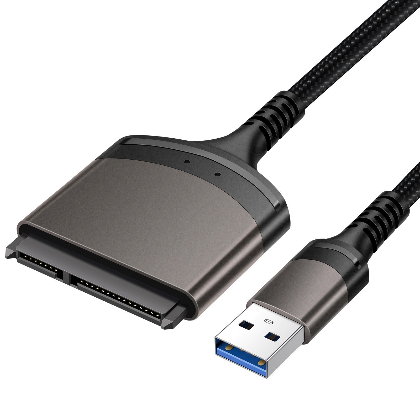 USB 3.0 to SATA Easy Drive Cable Serial Hard Disk 2.5-inch Mobile Hard Disk Adapter Cable USB Aluminum Alloy Shell - Korvel