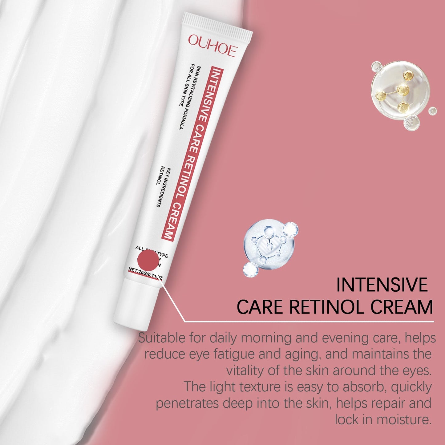 Crema de Ojos Reafirmante Premium para Hidratación y Luminosidad
