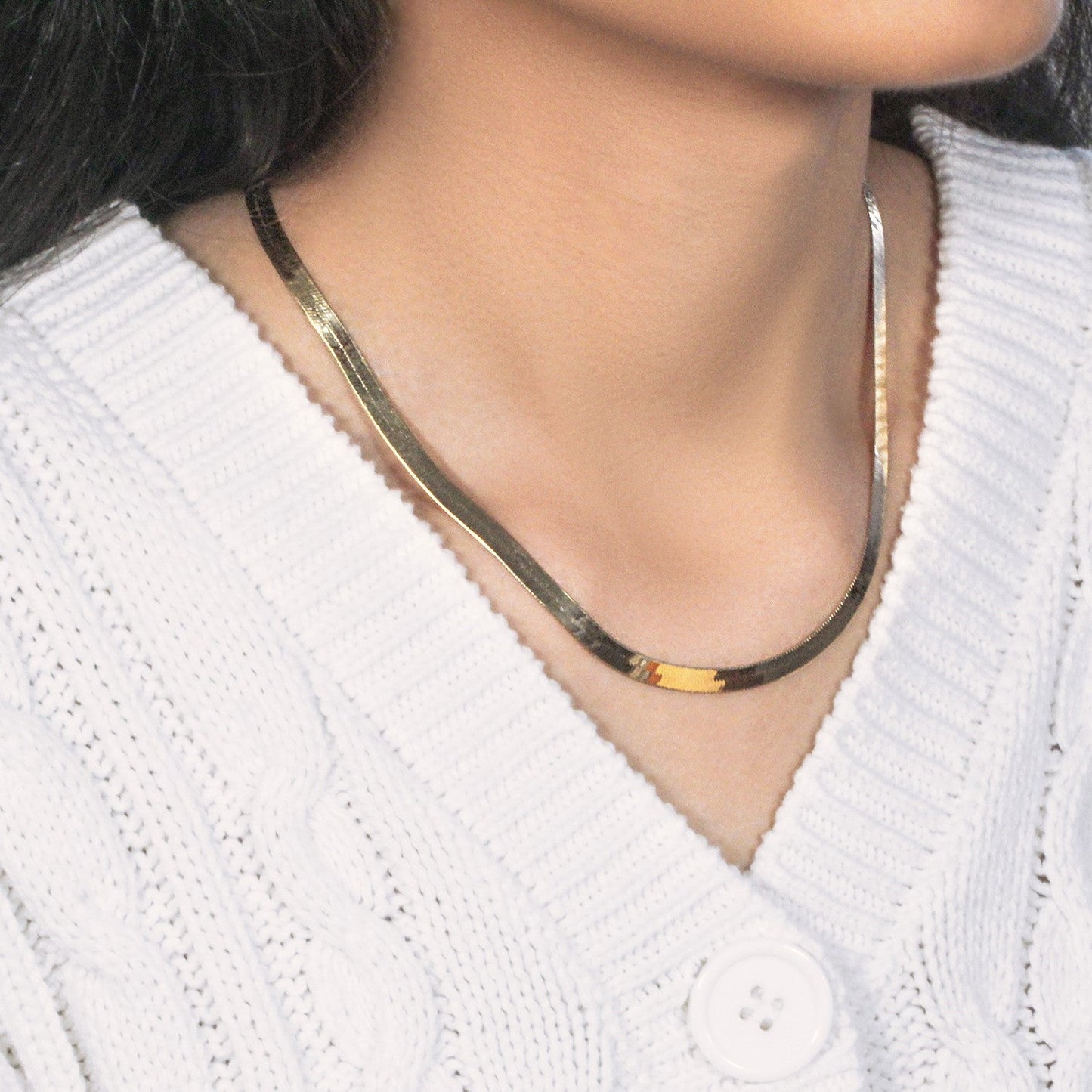 Cadena Herringbone Imperial en Oro Amarillo de 10k - 5.00 mm