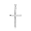Elegant Sterling Silver Polished Cross Pendant