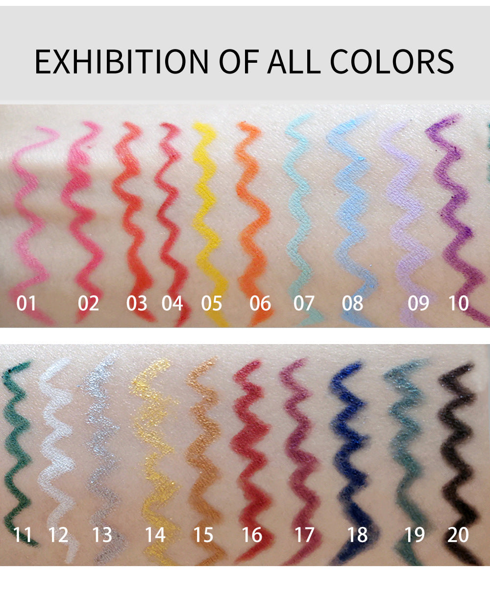 HANDAIYAN Quick-Drying Waterproof Eyeliner Gel Pen - 20 Packs