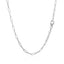 14K White Gold Delicate Paperclip Chain Necklace