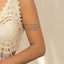 Handmade Multi-Layer Turquoise and Pearl Arm Chain Bracelet