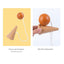 Hand eye coordination traditional toy wooden skill cup sensory integration training throwing and catching ball - Korvel