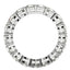 Bague Eternité en Diamant Lab Grown Taille Ronde en Or Blanc 14k