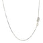 10k White Gold Classic Box Chain - 0.45 mm