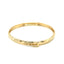 10k Yellow Gold Children's Diamond Cut Florentine Bangle