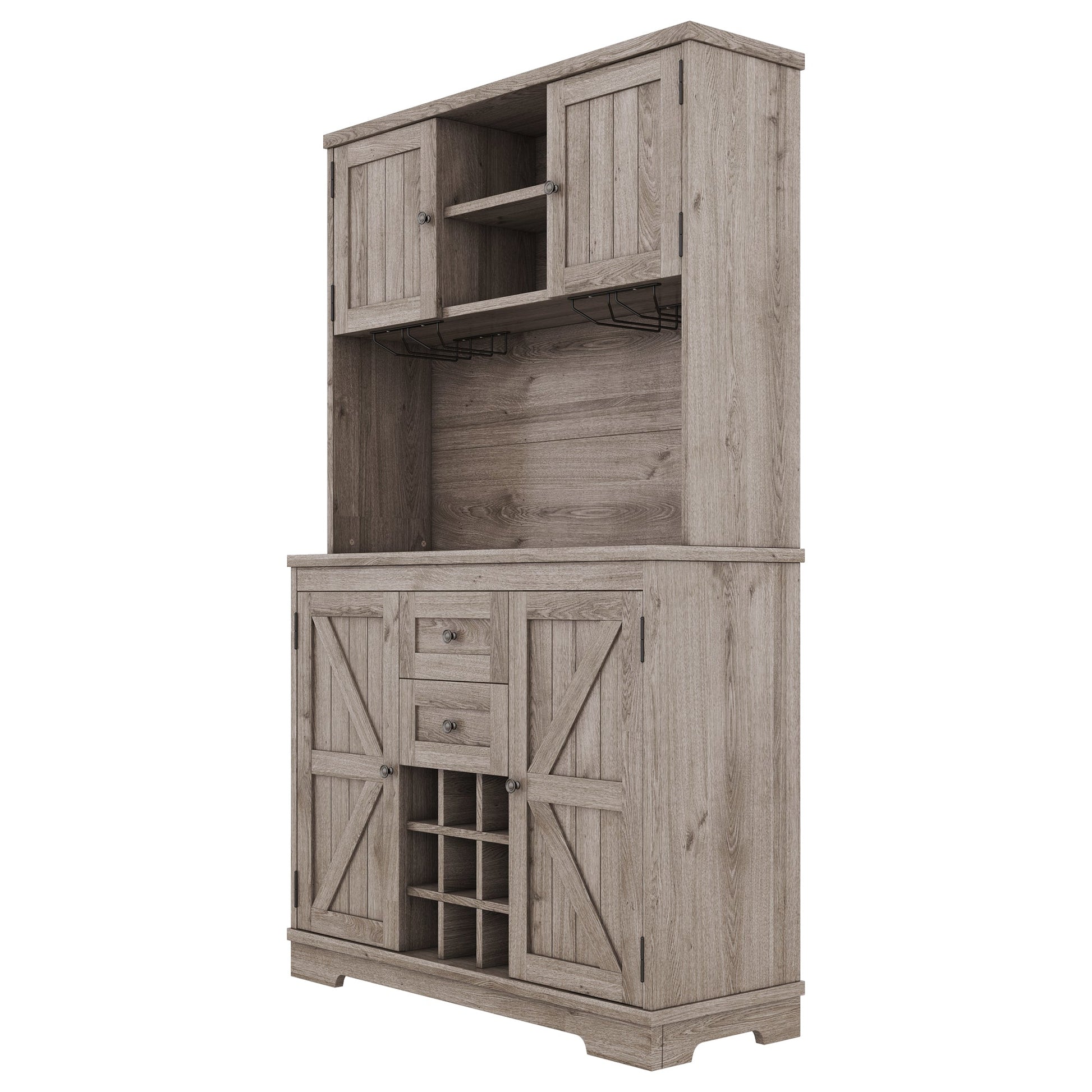 Coffee bar cabinets, kitchen cabinets with storage rooms, farmhouse wine cabinets with drawer racks and cabinets, dining cabinet - Korvel