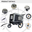 Outdoor Heavy Duty Foldable Utility Pet Stroller Dog Carriers Bicycle Trailer - Korvel