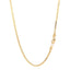 Cadena de Caja Semi Sólida de Oro Amarillo de 14k - 2.0mm