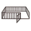 Full Size Wood Daybed Frame with Fence Walnut(OLD SKU:WF289662AAL) - Korvel