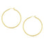 Aros de Aro Pulidos de Oro Amarillo de 10k - 45 mm