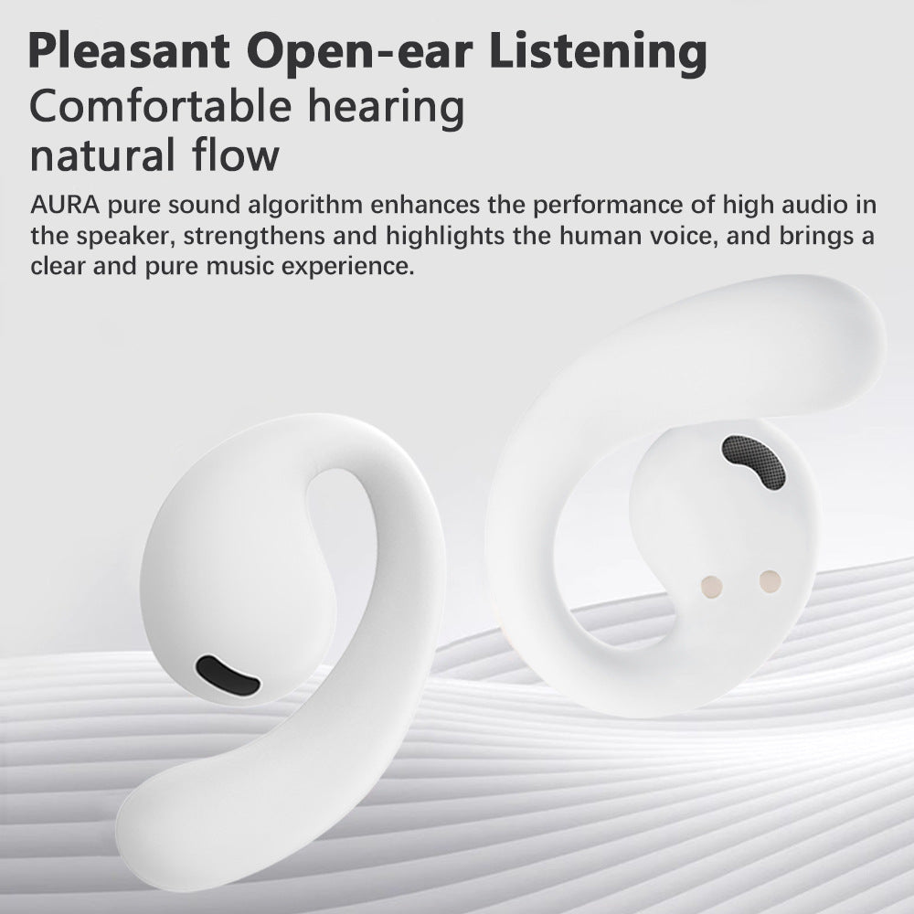 Frosted H8 Bluetooth Earphones with Ultra Long Battery Life OWS Non In Ear External Hanging Wireless Earphones - Korvel