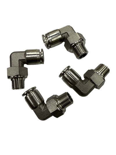 SPDZ1 1/8 NPT to 1/4 DOT 90 Degree Fitting Kit - 4 Pieces