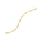 Pulsera de eslabones ovalados italiana de oro amarillo de 14k - Diseño elegante