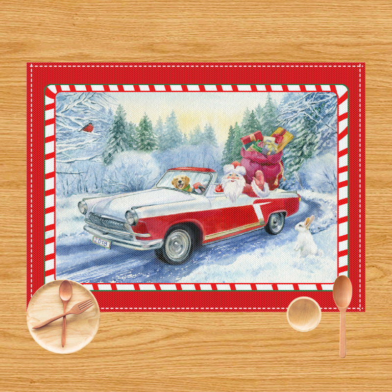 Premium Christmas Dining Mat - Heat-Insulating Table Decoration