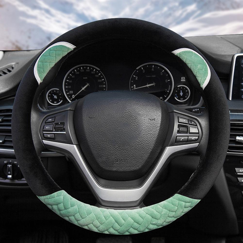 Funda de Volante de Coche de Cartoon de Felpa - Cómoda y Transpirable