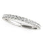 14k White Gold Pave Set Diamond Wedding Ring