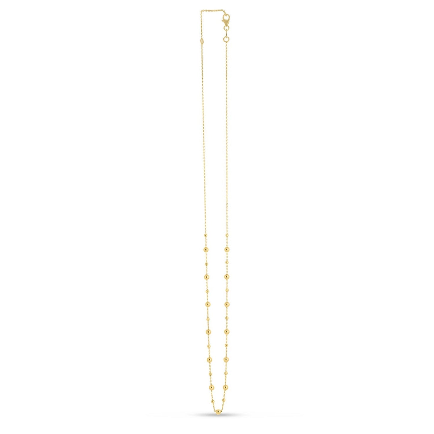 Collar de Perlas de Oro Amarillo de 14k Elegante