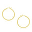 10k Yellow Gold Polished Hoop Earrings - 30 mm