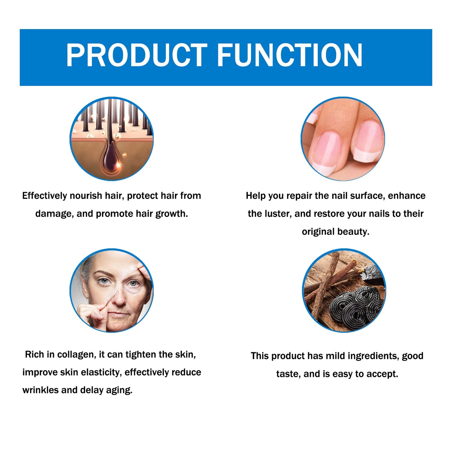 Suplemento Multivitamínico Premium para el Cabello, la Piel y las Uñas