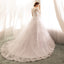 Vestido de Noiva Long Sleeves Wedding Dresses Lace A Line Wedding Gowns Sexy Sheer New Arrival Bride Dress Robe De Mariee - Korvel