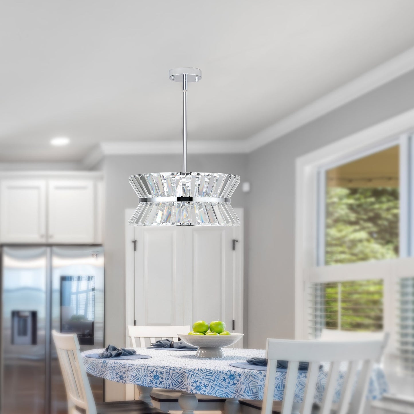 Modern Crystal Chandelier for Living-Room Round  Cristal Lamp Luxury Home Decor Light Fixture - Korvel