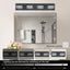 LED Modern Black Vanity Lights, 4-Lights Acrylic Matte Black Bathroom Vanity Lights Over Mirror - Korvel