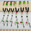 33 prayer beads in Palestinian flag colored crystal glass - Korvel