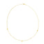 14k Yellow Gold Pearl Clover Necklace