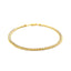 Bracelet en Chaîne de Blé Bicolore en Or 10k