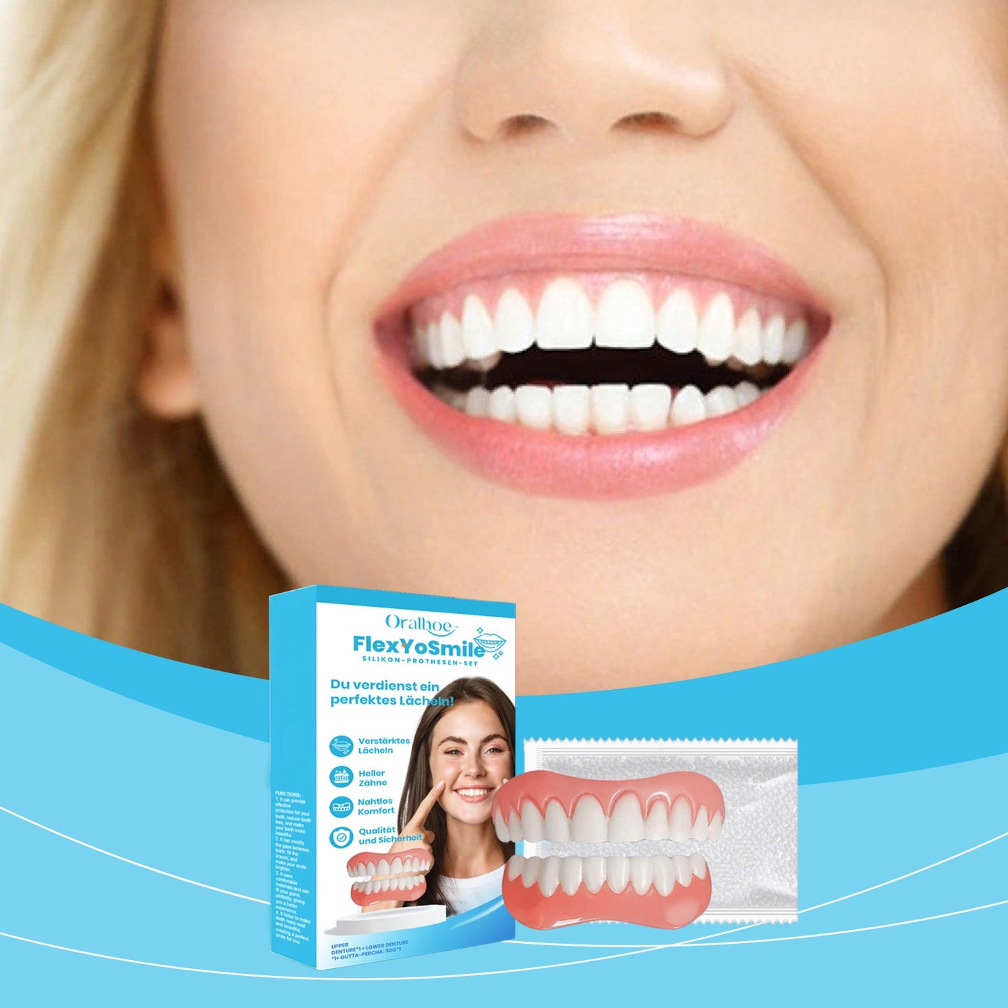 Cosmetic Denture Set for Enhanced Smile and Comfort