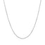 Cadena de cuentas cortada en diamante de oro blanco de 14k - 1.0mm