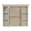 35'' x 28'' Blue Wall Mounted Bathroom Storage Cabinet with Mirror Door, Modern Bathroom Wall Cabinet with Mirror - Korvel