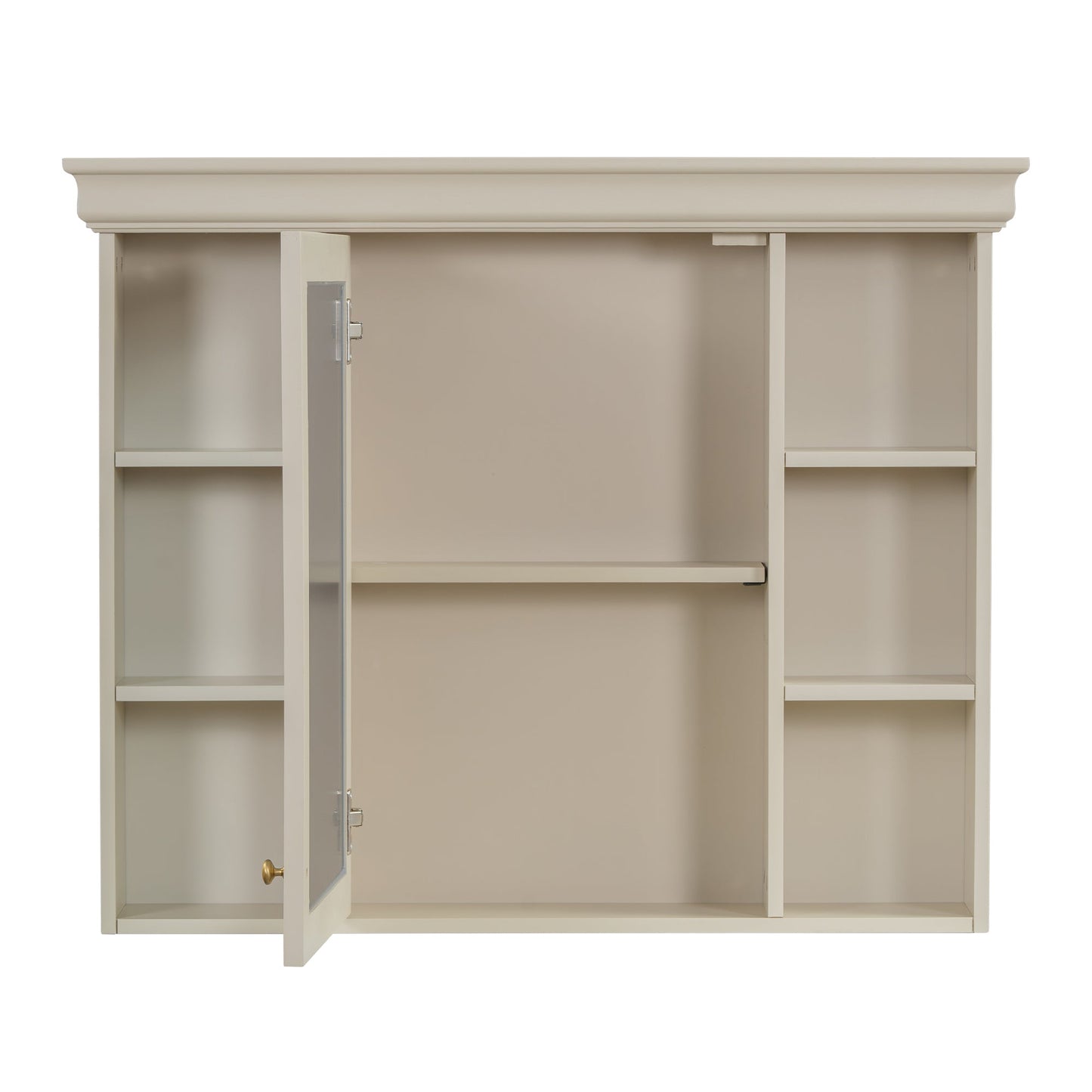 35'' x 28'' Blue Wall Mounted Bathroom Storage Cabinet with Mirror Door, Modern Bathroom Wall Cabinet with Mirror - Korvel