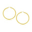Aros de Aro Pulidos de Oro Amarillo de 10k - 30 mm
